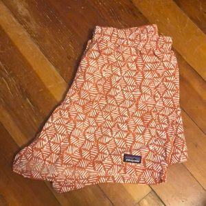 Orange Patagonia baggies - like new!